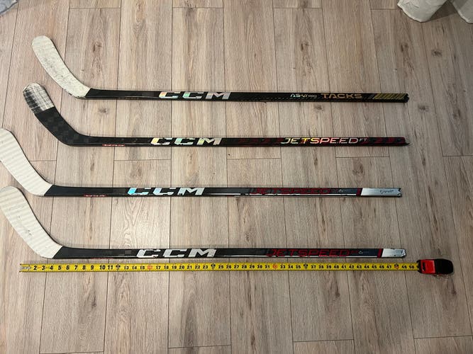 Broken Used CCM Right Handed JetSpeed Team Hockey Stick