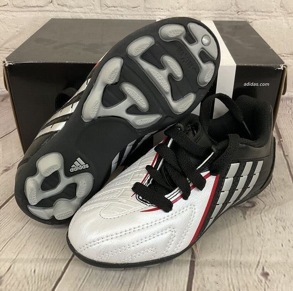 Adidas 038249 Predito PS TRX HG J Youth Soccer Cleats White Silver Black US 11K