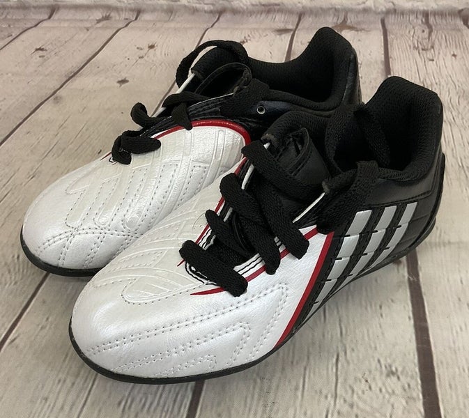 Adidas 038249 Predito PS TRX HG J Youth Soccer Cleats White Silver Black US 11K