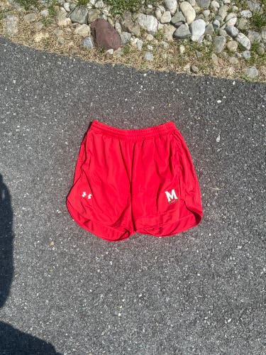 Red Used Women's Under Armour Shorts