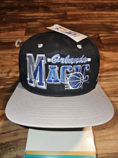 NEW Vintage Orlando Magic NBA Sports AJD Black Hat Cap Vtg Snapback