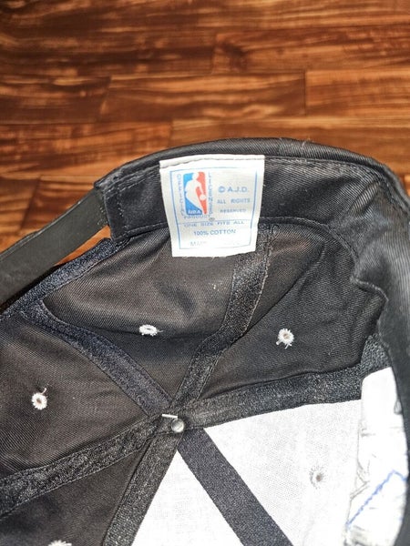 NEW Vintage Orlando Magic NBA Sports AJD Black Hat Cap Vtg Snapback
