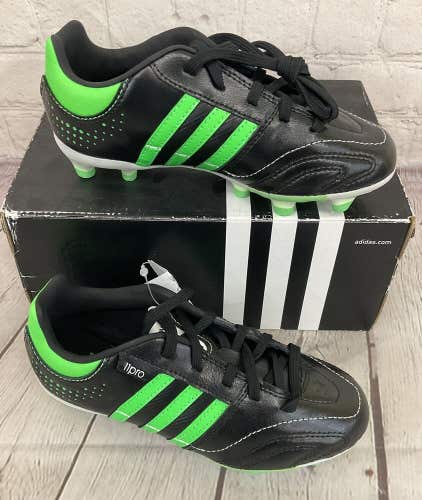 Adidas Q23833 11Nova TRX FG J Youth Soccer Cleats Black Green White US 12.5K