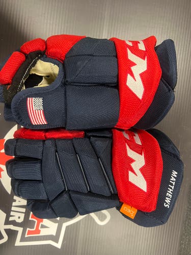 New Austin Matthews 14” CCM Jetspeed Team USA Gloves