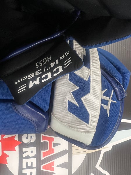 John Tavares Game Used Gloves 14” CCM HG55 Toronto Maple Leafs