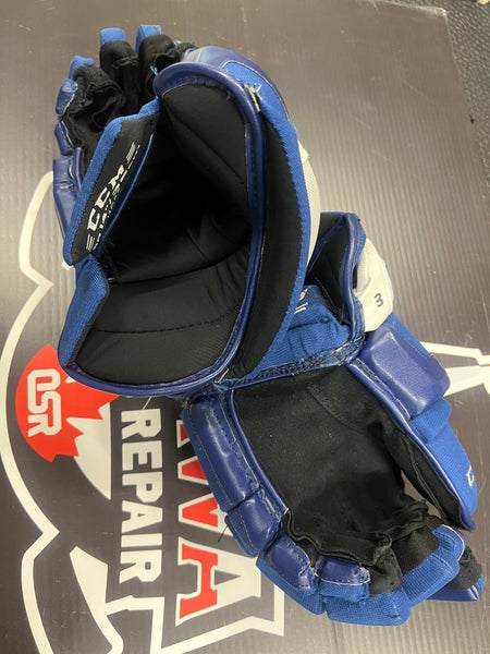 John Tavares Game Used Gloves 14” CCM HG55 Toronto Maple Leafs
