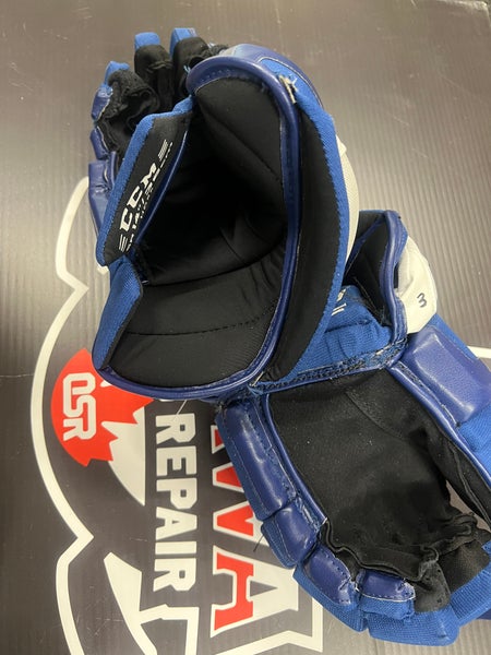 John Tavares Game Used Gloves 14” CCM HG55 Toronto Maple Leafs
