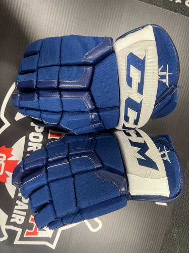 John Tavares Game Used Gloves 14” CCM HG55 Toronto Maple Leafs