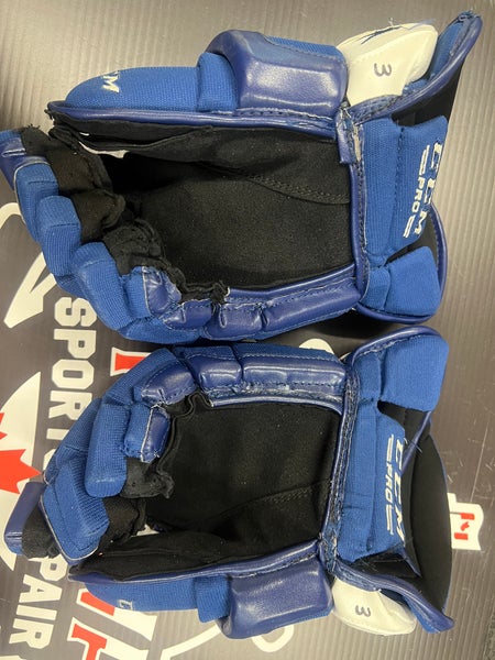 John Tavares Game Used Gloves 14” CCM HG55 Toronto Maple Leafs