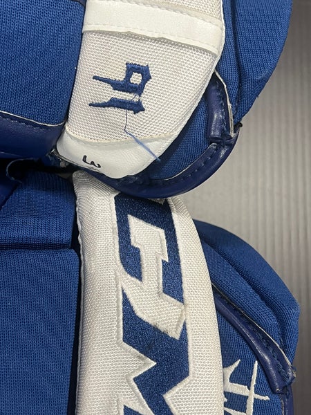 John Tavares Game Used Gloves 14” CCM HG55 Toronto Maple Leafs