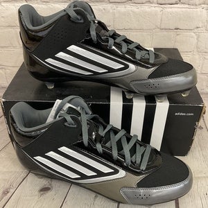 Adidas G59921 Lightning D Men's Soccer Cleats Black White Titanium US Size 11.5
