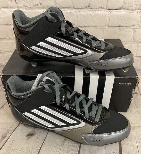Adidas G59921 Lightning D Men's Soccer Cleats Black White Titanium US Size 11.5