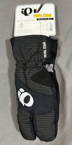 Pearl Izumi Barrier Lobster Cold Weather Gloves Black Size Small NEW