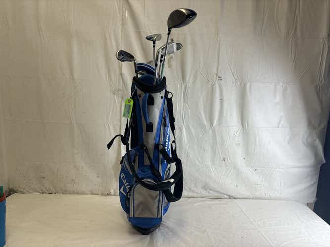 Used Callaway Xj Series 7-piece Graphite Junior Golf Package Set Age 9-12