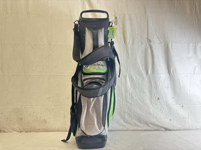 Used Taylormade Purelite 5-way Golf Stand Bag W Rain Hood
