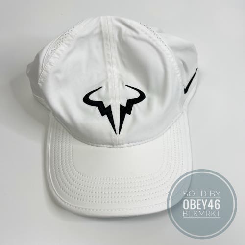 Nike Dri-Fit Rafa Nadal Club Cap Unstructured Hat White L/XL
