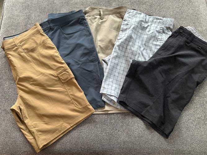 Mens Golf shorts bundle. 5 pair. Size 38