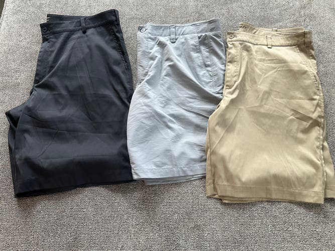 Nike Golf & Under Armour Golf Shorts Bundle. Size 40 waist. 3 pair