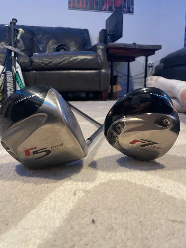 Taylormade r7 driver and Taylormade r5 driver