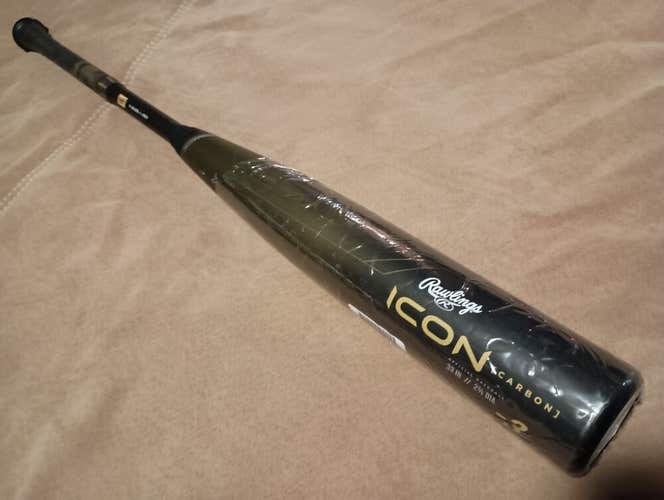 USED 2023 Rawlings ICON BBCOR 33/30 (-3) 2 5/8" BBCOR Composite Baseball Bat