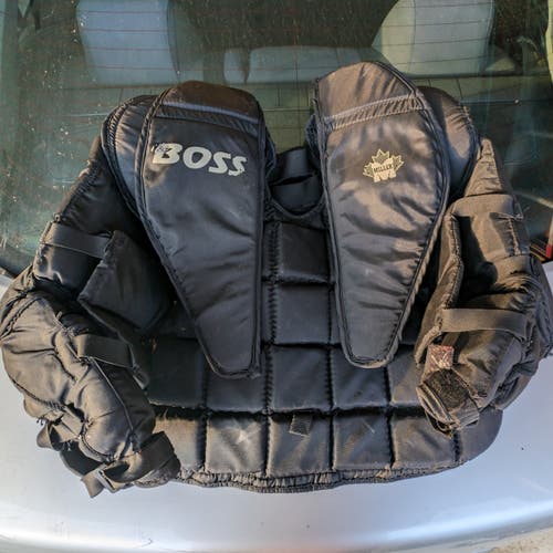 Used Small Miller "The Boss" Goalie Chest Protector