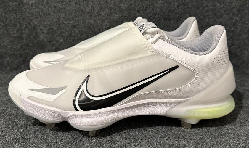 Men’s Nike Force Zoom Trout 8 Pro White Metal Baseball Cleats CZ5915-100  Size 12