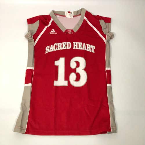 Sacred Heart Pioneers Womens Jersey Small Red Adidas Basketball #13 Sleeveless