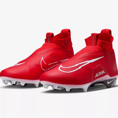 Nike Alpha Menace Elite 3 Football Cleats Mens 10 Red White CT6648-616