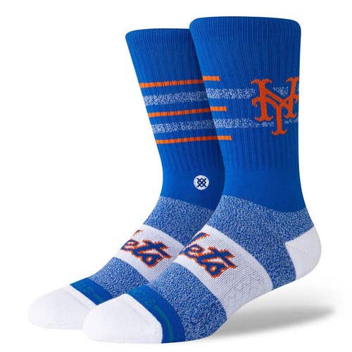 New York Mets Closer NYM Stance MLB Baseball Crew Socks Large Men's 9-13