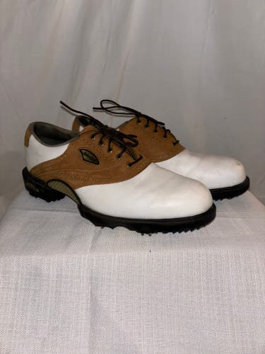 FootJoy OptiFlex Leather Golf Shoes Men’s 9 White 53642