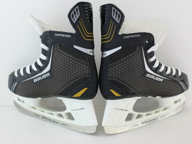 Used Like New Intermediate Bauer Supreme Pro Hockey Skates Size 4 (Men 5.5 US Shoe)