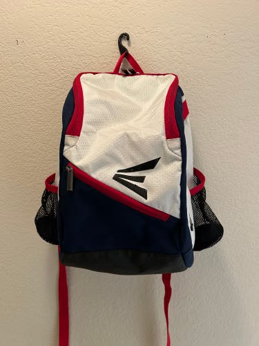 EASTON Baseball Backpack Bag YOUTH red, white and blue - Pre-Owned