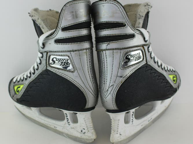 Used Junior Graf Supra 735 Hockey Skates Size 3.5 (Men 5.0 Shoe Size)