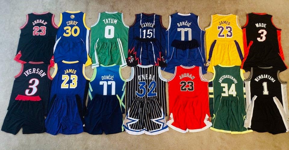 Boys 3T-16 Lakers Warriors Heat Magic Celtics Bucks Spurs 76ers LeBron Jordan