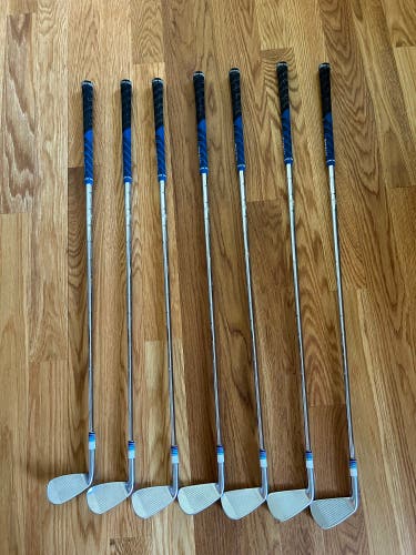 Used Men's TaylorMade Right Handed Extra Stiff Flex Steel Shaft P790 Iron Set