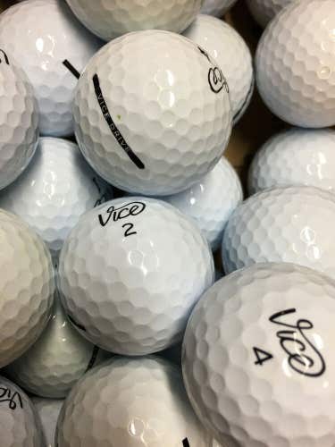 50 White Vice Drive Premium AAA Used Golf Balls