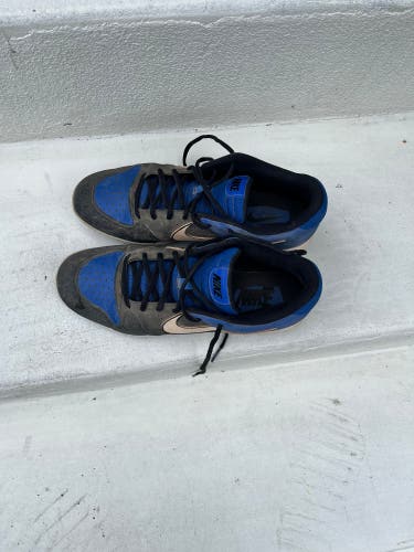 Blue Used Men's Low Top Molded Cleats Nike alpha huarache elite 3