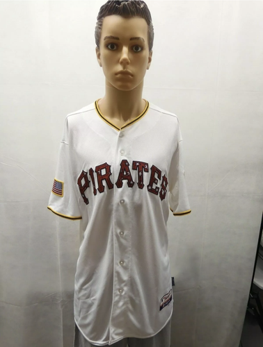NWT Majestic Coolbase Pittsburgh Pirates 4th of July jersey 48 MLB