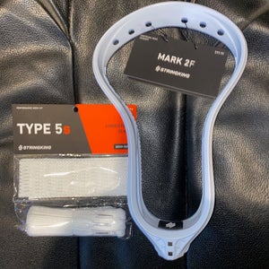 New! STRINGKING 2F Lacrosse Head w STRINGKING 5s COMPLETE MESH KIT valued at $39.99!!