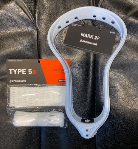 New! STRINGKING 2F Lacrosse Head w STRINGKING 5s COMPLETE MESH KIT valued at $39.99!!