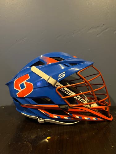 Syracuse university throwback blue S 2019 field Lacrosse helmet