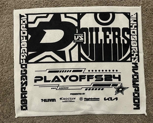 Dallas Stars Vs Edmonton Oilers 2024 NHL Playoffs Rally Towel Round 3 Game 2