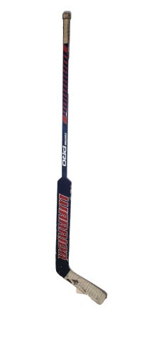 Used Senior Warrior Custom Pro Regular Goalie Stick 25.5" Paddle Pro Stock BLUE / RED