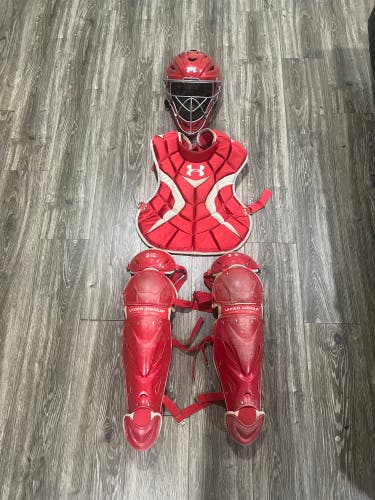 Used Adult Size Under Armour Victory Series Catcher's Set LOOKING FOR TRADE