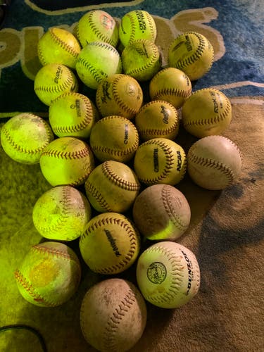 Used Softball Balls