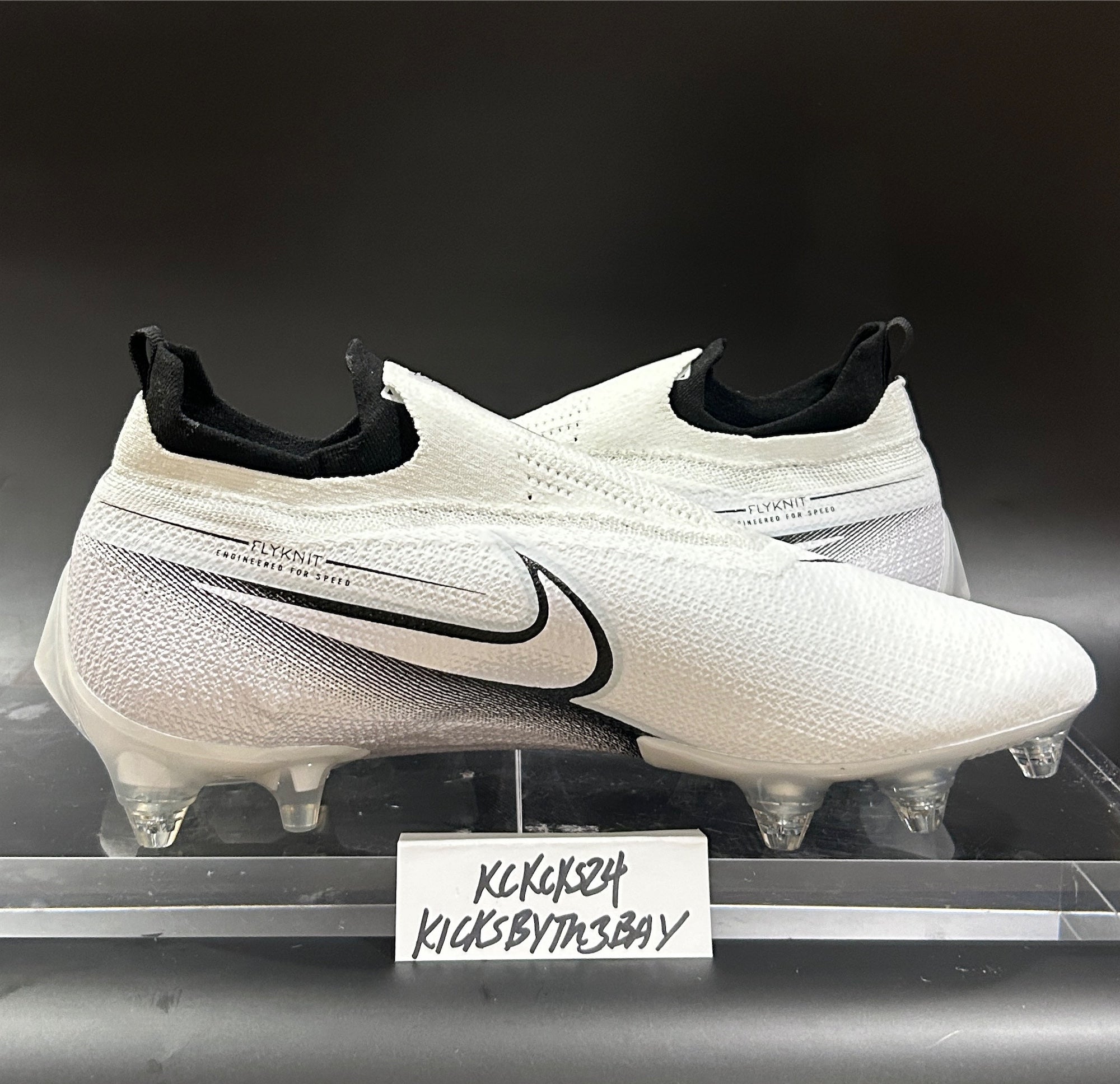 Nike Vapor Edge Elite 360 Flyknit Football Cleats White Volt DQ3558-071 Men 12 Nike Nike Vapor Edge Elite 360 Flyknit  main image 2