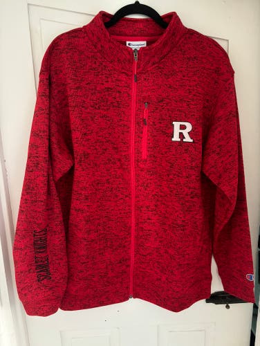 Champion Rutgers Full Zip Sweater Men’s Size L