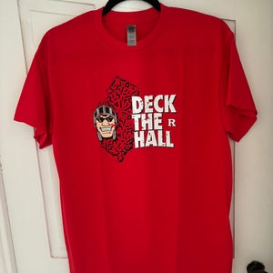 Rutgers University Deck the Hall T Shirt