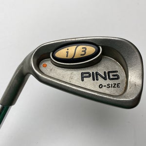 Ping i3 Oversize Single 6 Iron Orange Dot 2* Flat Cushin JZ Stiff Steel Mens LH