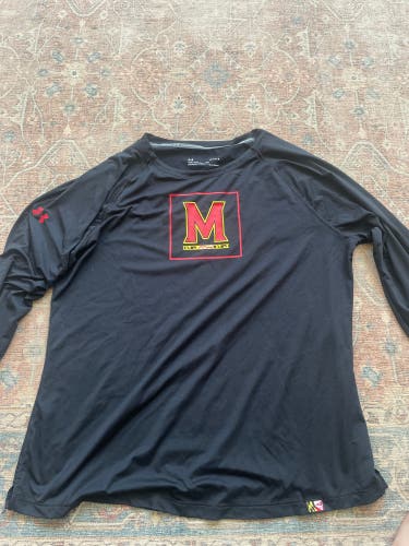 Black New Women's Maryland lacrosse Under Armour Shirt